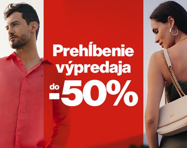Prehĺbenie výpredaja až do -50%