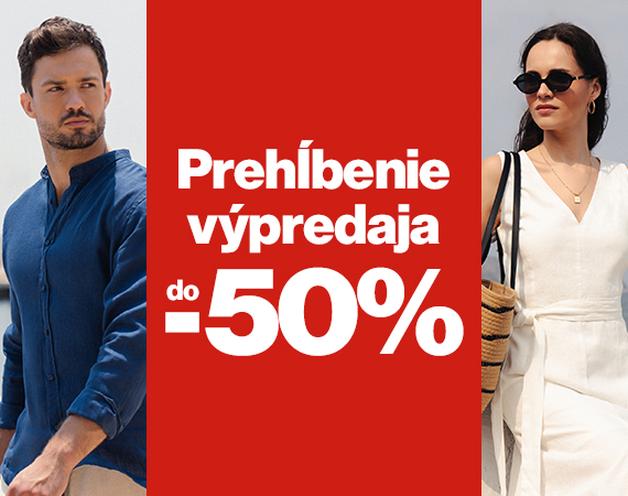 Prehĺbenie výpredaja až do -50%