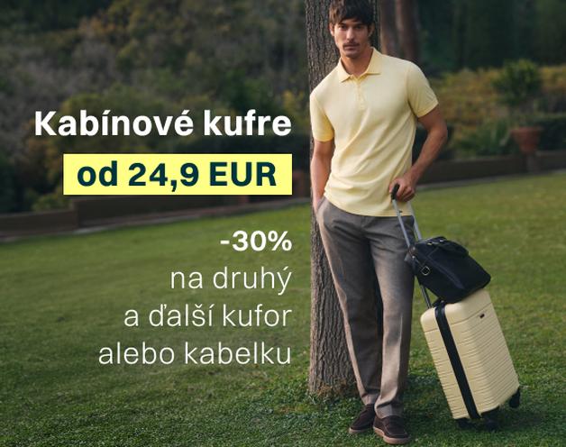 Kabínové kufre od 24,9 EUR
