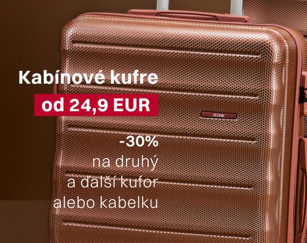 Kabínové kufre od 24,9 EUR