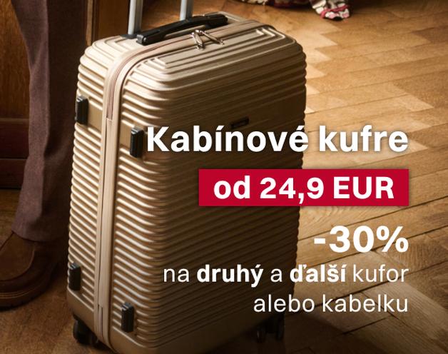 Kabínové kufre od 24,9 EUR