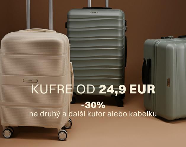 Kabínové kufre od 24,9 EUR