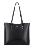 Veľká čierna dámska shopperka TOREC-1309-99(Z26)