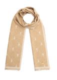 Obojstranný béžový dámsky šál SZADT-0158-82(Z25)