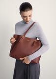 Bordová veľká kabelka typu shopper TOREC-1088-49(Z25)