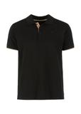 Pánske čierne polo tričko POLMT-0045A-99(W24)
