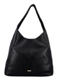 Čierna kožená kabelka shopper TORES-1372-9I(Z26)