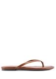 Dámske kožené šľapky v farbe camel BUTYD-1271-1D(W26)