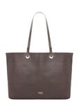 Hnedá kabelka s bodkovaným vzorom  shopper TOREC-1252-1I (Z26)