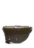 Polokruhová dámska kabelka v khaki farbe s krokodílím vzorom TORES-1328-8D(Z26)