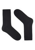 Čierne ponožky z merino vlny SKAMT-0206-99(Z26)