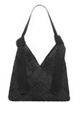 Čierna dámska kabelka z prírodného vlákna TOREC-1039-99(W26)
