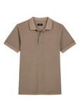 Pánske polo tričko vo farbe camel POLMT-0055A-1D(W26)