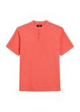 Pánske polo tričko koralovej farby POLMT-0061-34(W24)