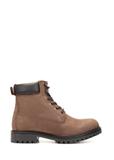 Pánske kožené členkové čižmy Hnedé BUTYM-0514-89(Z25)