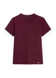 Dámske bavlnené tričko v bordovej farbe TSHDT-0144-4D(Z26)