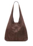Hnedá dámska semišová shopper kabelkaTORES-1177-89(Z25)