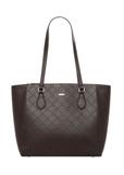 Dámska hnedá shopperka s monogramom  TOREC-1291-1I(Z26)