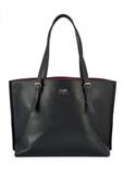 Čierna veľká shopper kabelka TOREC-1088-99(Z25)