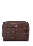 Dámska hnedá peňaženka s krokodílím vzorom PORES-0888-1H(W26)