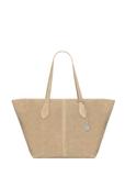 Dámska kabelka typu shopper v chladnej béžovej farbe TORES-1407-1K(Z26)