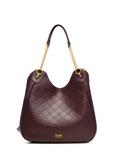 Dámska shopperka v bordovej farbe s monogramom TOREC-1283-4P(Z26)