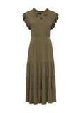 Dlhé khaki šaty SUKDT-0187-54(W25)