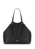 Veľká čierna shopper kabelka TOREC-0995A-99(Z25)