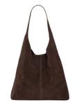 Hnedá semišová kabelka shopper TORES-1403-1H(Z26)