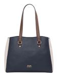 Dámska shopper kabelka v tmavomodrej farbe TOREC-1260-7E(Z26)