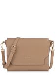 Béžová dámska crossbody kabelka s cvokmi TOREC-0899A-81(W25)