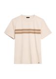 Pánske béžové bavlnené tričko TSHMT-0129-80(Z25)