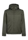 Pánska bunda v khaki farbe KURMT-0386-54(Z25)