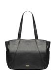 Czarna skórzana torebka shopper damska TORES-1255-99(W26)
