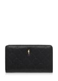 Čierna dámska peňaženka s monogramom POREC-0348A-99(Z25)