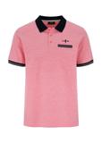 Pánske polo tričko lososovej farby POLMT-0068-43(W24)