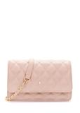Dámska prešívaná kabelka malá Ružová TOREC-1033-5A(W26)