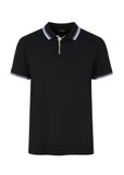 Pánske čierne polo tričko POLMT-0069-99(W24)