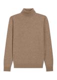 Pánsky vlnený rolák v kamelovej farbe SWEMT-0198-1D(Z26)