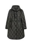 Čierna prešívaná dámska bunda KURDT-0579-99(Z26)