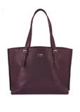 Bordová veľká kabelka typu shopper TOREC-1088-49(Z25)