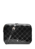 Čierna lakovaná dámska crossbody kabelka TOREC-0205F-97(Z25)