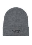 Šedá pánska zimná čiapka s logom OCHNIK CZAMT-0064A-91(Z23)