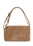 Dámska semišová kabelka béžovej farby TORES-1249-1B(W26)
