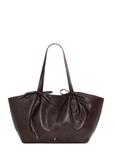 Hnedá kabelka s mašľami typu shopper TOREC-1378-1H(Z26)