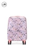 Malý ružový kufor na kolieskach WALAB-0079-34-19(W25)