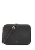 Čierna dámska crossbody kabelka s monogramom TOREC-0205F-98(Z25)
