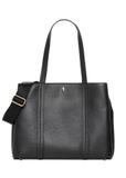 Čierna kožená shopper kabelka TORES-1342-9I(Z26)