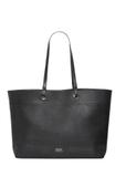 Čierna kabelka s bodkovaným vzorom shopper TOREC-1252-9I(Z26)
