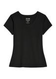 Čierne dámske basic tričko TSHDT-0111-99(KS)